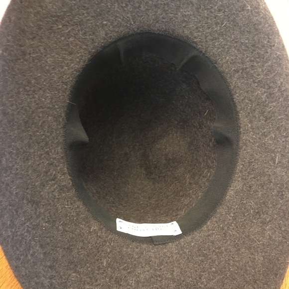 Grey wool large brimmed custom made hat - OS - Picture 3 of 6